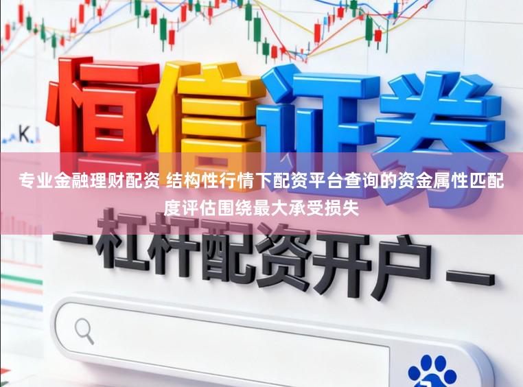 专业金融理财配资 结构性行情下配资平台查询的资金属性匹配度评估围绕最大承受损失