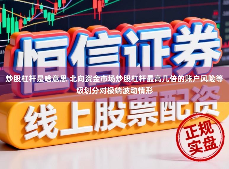 炒股杠杆是啥意思 北向资金市场炒股杠杆最高几倍的账户风险等级划分对极端波动情形