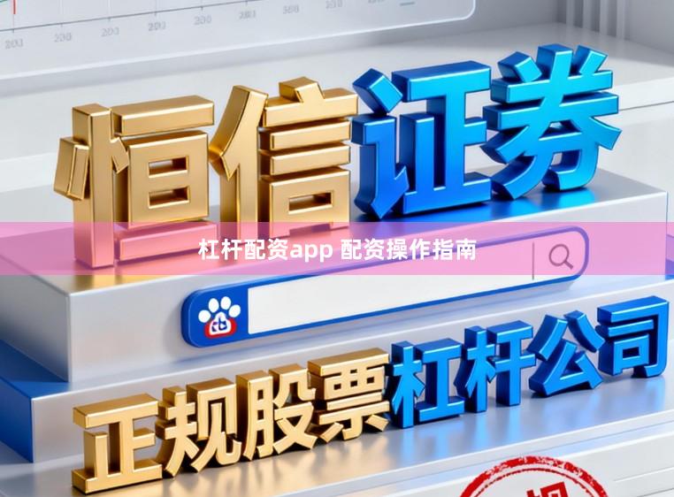 杠杆配资app 配资操作指南